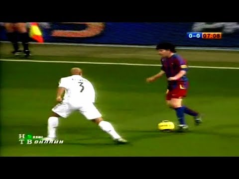 18 Year Old Lionel Messi Toying With Real Madrid ► Messi’s First El Clasico Match !!