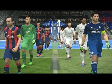 PES 2015 UEFA Champions League Final (Real Madrid vs FC Barcelona Gameplay)