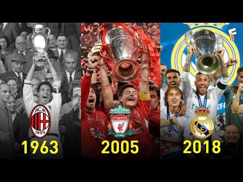 UEFA Champions League Winners 1956 – 2018 ⚽ Footchampion