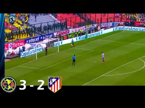 Resumen América vs Atlético de Madrid 3-2 Copa Euroamericana 2014