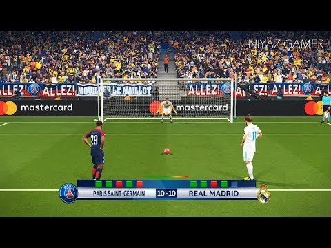 PSG vs REAL MADRID | UEFA Champions League – UCL | Penalty Shootout | PES 2018 Gameplay PC