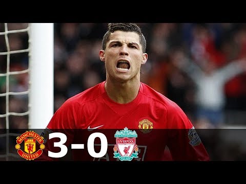 Manchester United vs Liverpool 3-0 – EPL 2007/2008 – Highlights (English Commentary)