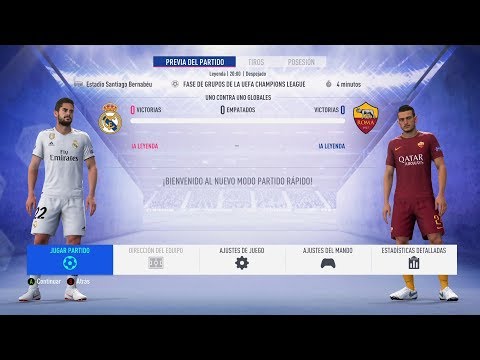 FIFA19 DEMO REAL MADRID vs ROMA