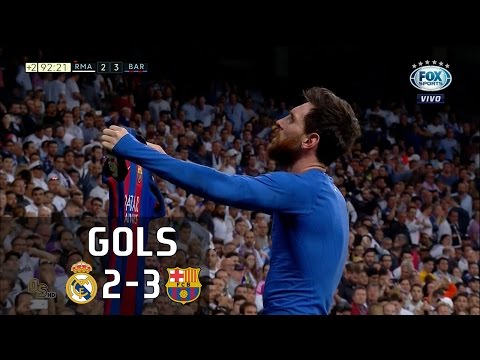 Gols – Real Madrid 2 x 3 Barcelona – La Liga 16-17 – Fox Sports HD