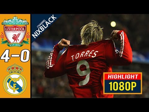 Liverpool 4-0 Real madrid 2009 Champions League Round of 16 All goals & Highlights FHD/1080P
