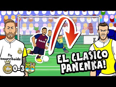 ?0-3! El Clasico Panenka!? Real Madrid vs Barca Copa Del Rey Semi Final (Parody Goals Highlights)