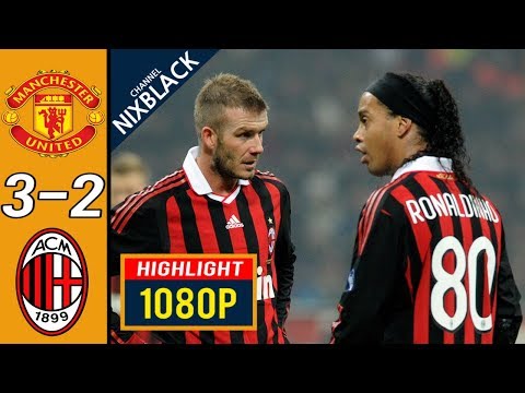 Manchester United 3-2 AC Milan 2010 CL Round of 16 All goals & Highlights FHD/1080P