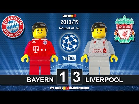 Bayern vs Liverpool 1-3 • Champions League 2019 (13/03/2019) All Goals Highlights Lego Football