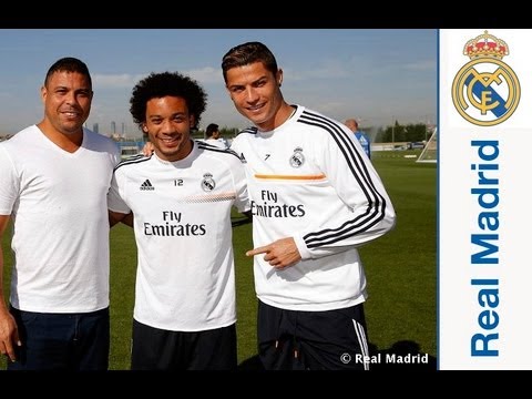 Ronaldo Nazário da Lima visits Real Madrid City