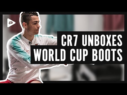 MEETING CR7 IN MADRID! RONALDO UNBOXES NEW WORLD CUP BOOTS