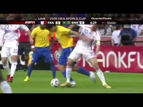 Zinedine Zidane vs Brazil World Cup 2006