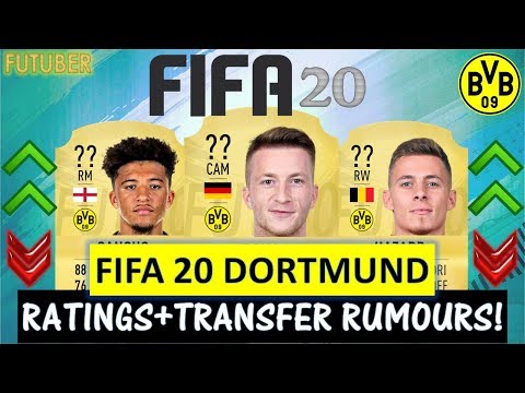 FIFA 20 | BORUSSIA DORTMUND PLAYER RATINGS!! FT. REUS, SANCHO,HAZARD ETC.(TRANSFER RUMOURS INCLUDED)