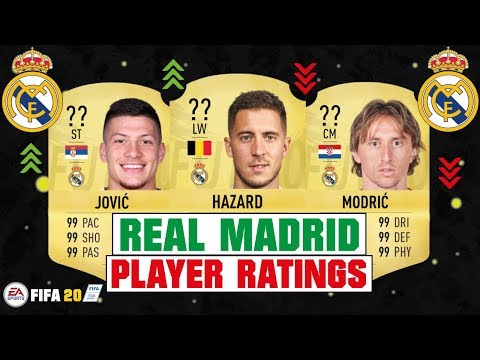 FIFA 20 | REAL MADRID PLAYER RATINGS ??| FT. HAZARD, JOVIC, MODRIC… etc