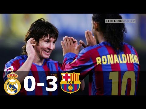 Real Madrid vs FC Barcelona 0-3 Goals and EXT Highlights w/ English Commentary (La Liga) 2005-06 HD
