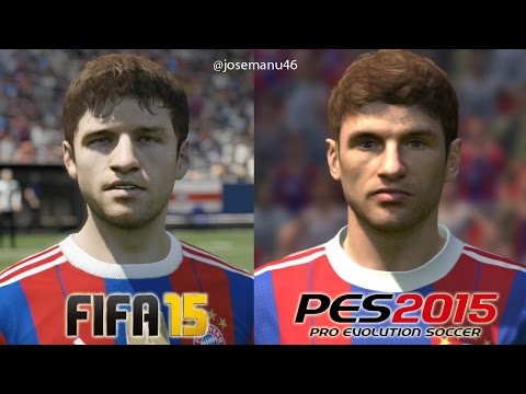 FIFA 15 vs PES 2015 BAYERN MUNICH Face Comparison