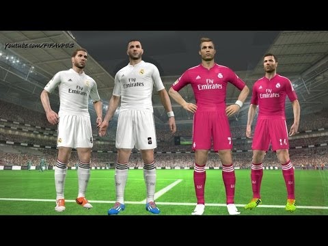 PES 2014 – Real Madrid New Kits 2014 – 2015 ║ Home/Away ║