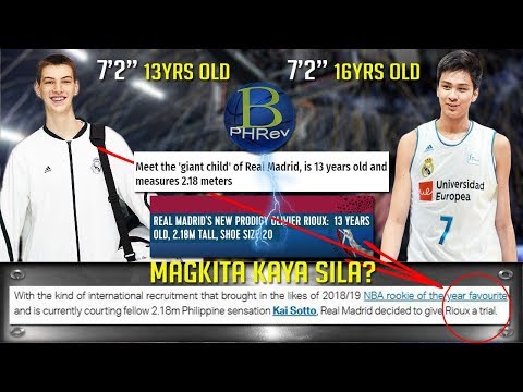 May 7'2" player na ang Real Madrid , magkita kaya sila ni Kai Sotto?