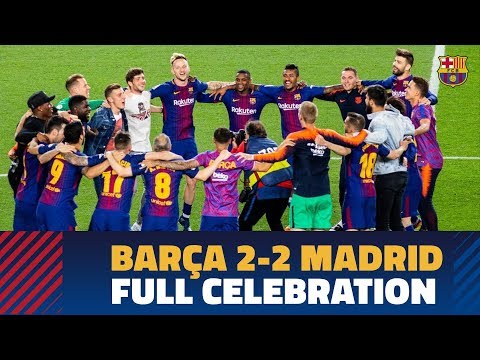 BARÇA 2-2 MADRID | Celebrations at Camp Nou