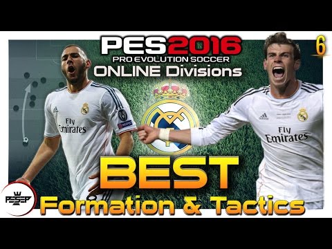 PES 2016 BEST  Game-plan FORMATION & TACTICS ( REAL MADRID Online Divisions)