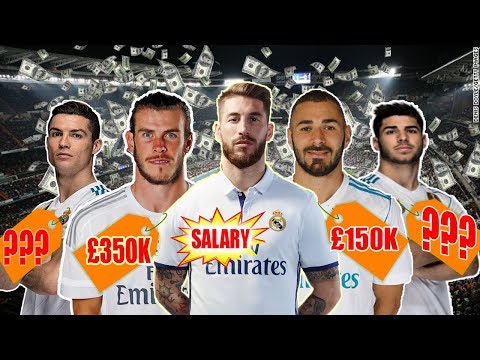 Real Madrid Player Salaries & Weekly Wages 2018 – Ronaldo, Bale Ramos, Benzema, Asensio
