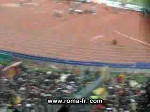 Gol Mancini Roma Real Madrid curva sud