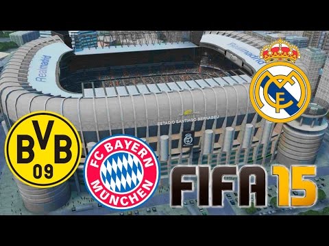 Real Madrid – Bayern Munich & Borussia Dortmund | FIFA 15 Amistosos Online