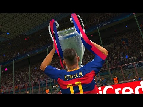 PES 2016 – UEFA Champions League Final – Barcelona vs Real Madrid (Cristiano Ronaldo, Messi, Neymar)