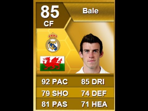 FIFA 13 Real Madrid Bale 85 As Striker Player Review & In Game Stats Ultimate Team